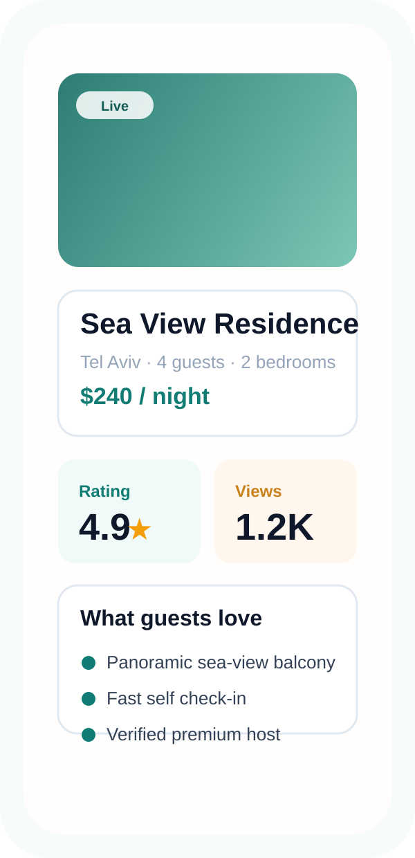 Property Live Screen